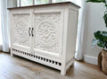 Hand-crafted Sideboard in White - Solid Wood image 0
