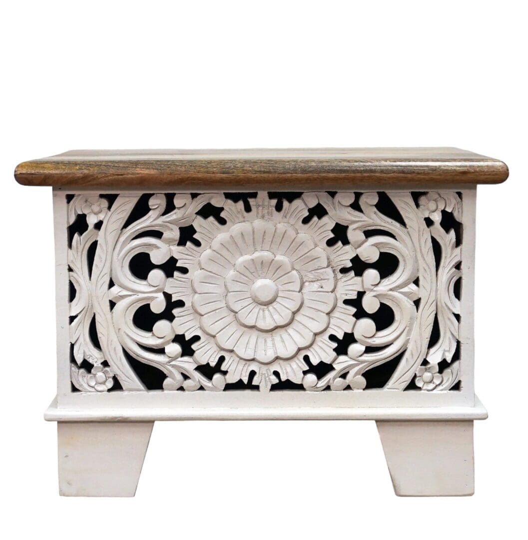 Small Mandala Cut-Out Trunk with Square Legs image 3