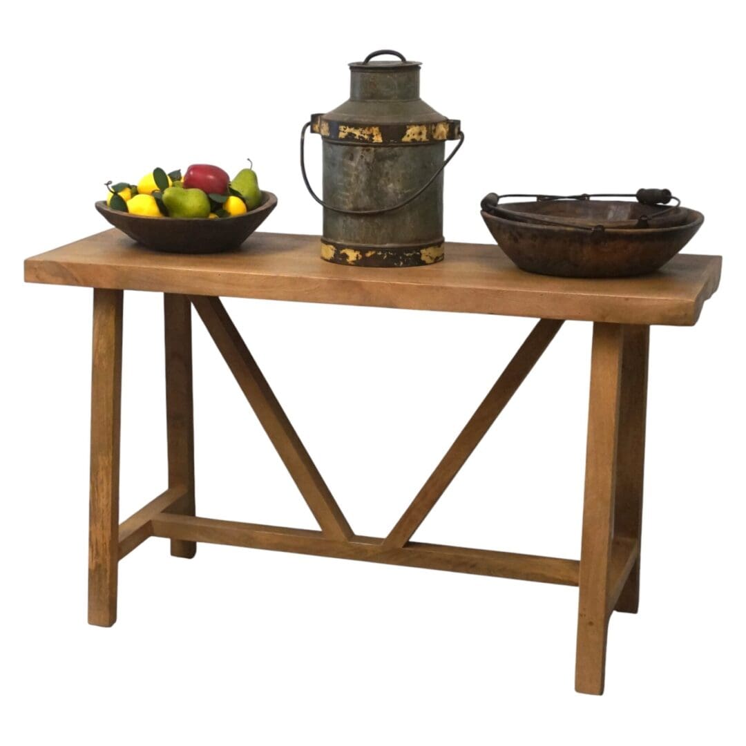 Long Rustic Console Table image 3