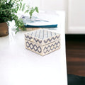 Square Inlay Box Timeless Gray and White Bone Inlay image 0