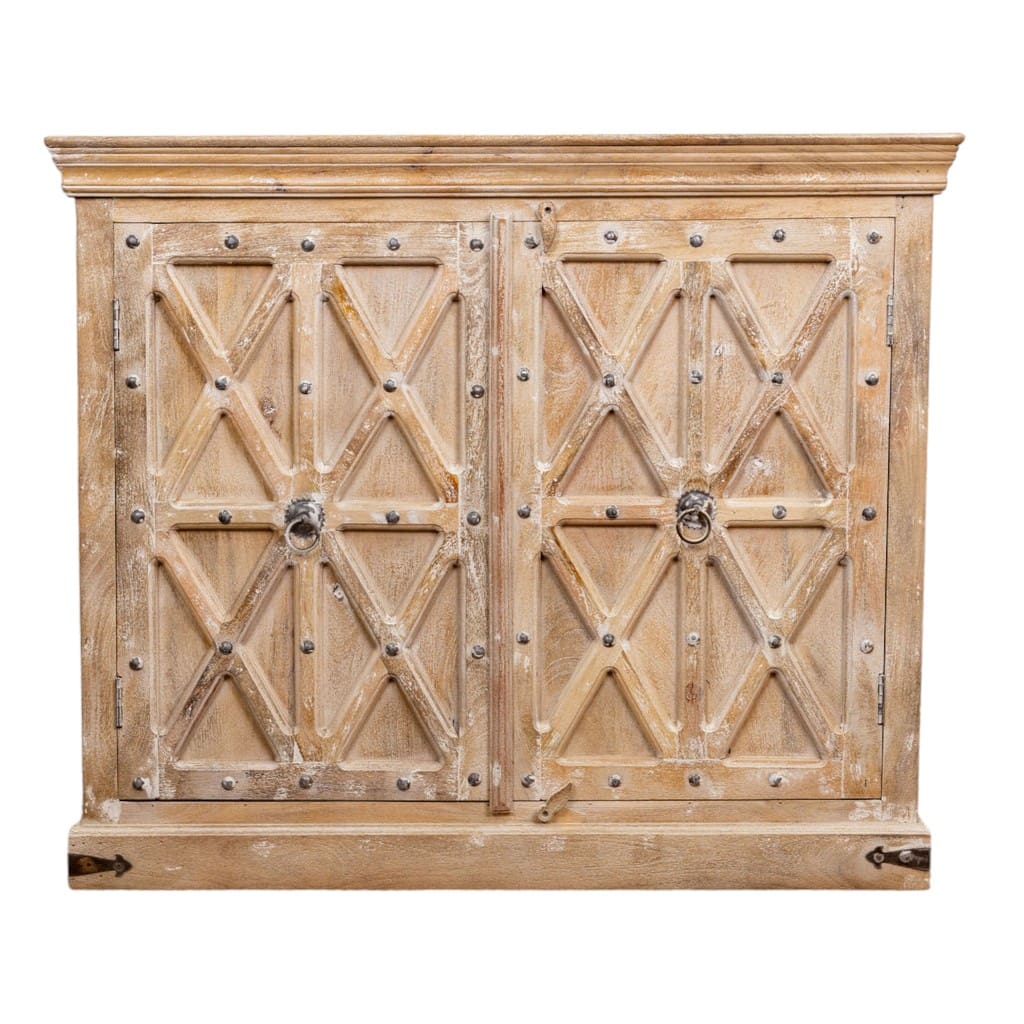 Solid Mango Wood Sideboard Versatile Storage image 1