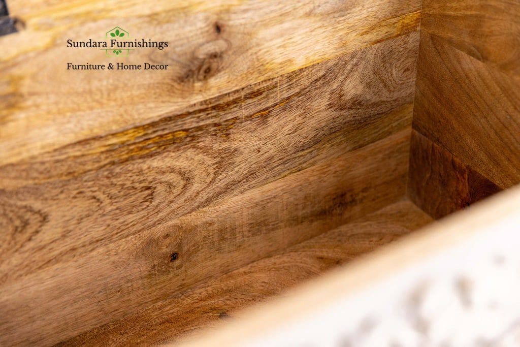 Artisan Wood Trunk Perfect for Smaller Spaces image 4
