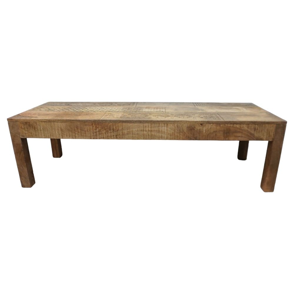 Natural Wood Coffee Table or Entry Bench image 2