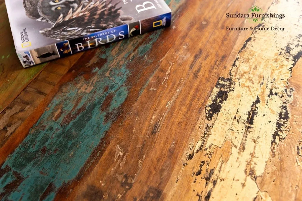 Reclaimed Wood Coffee Table with Hidden Trunk image 8