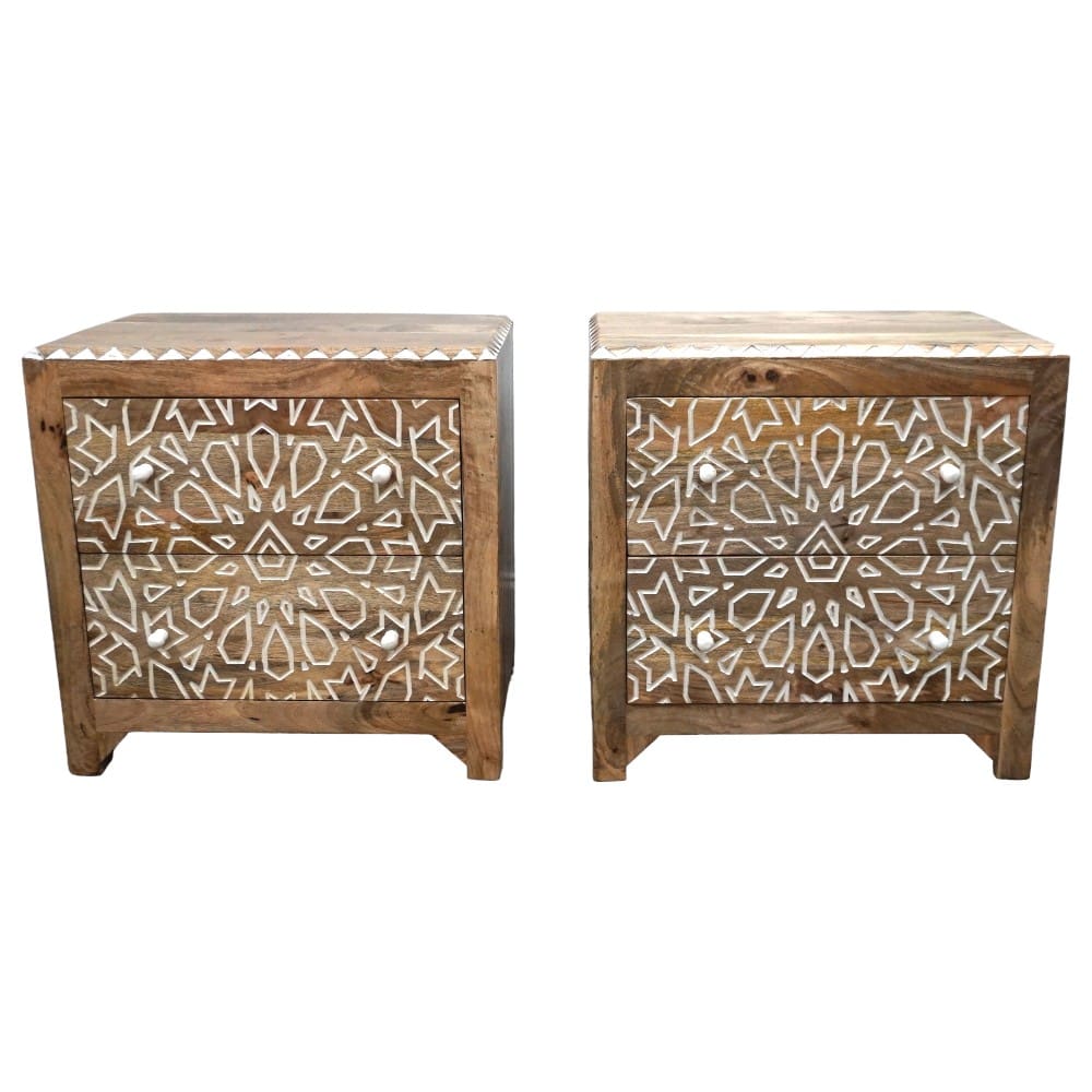 Geometric Nightstand Hand-crafted image 11