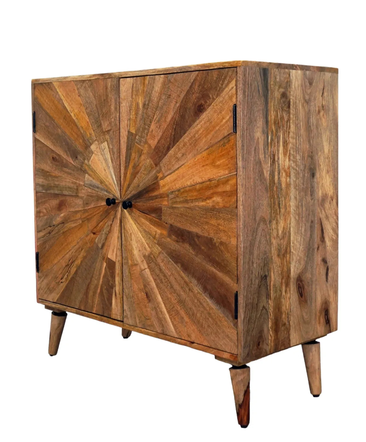 Solid Wood Cabinet Stunning Sunburst with 2 Doors image 3