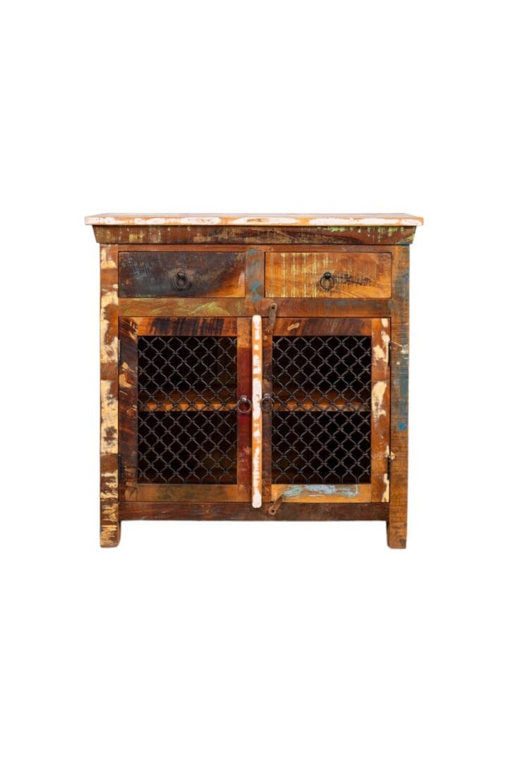 Reclaimed Wood Buffet Cabinet Rustic Beauty image 1