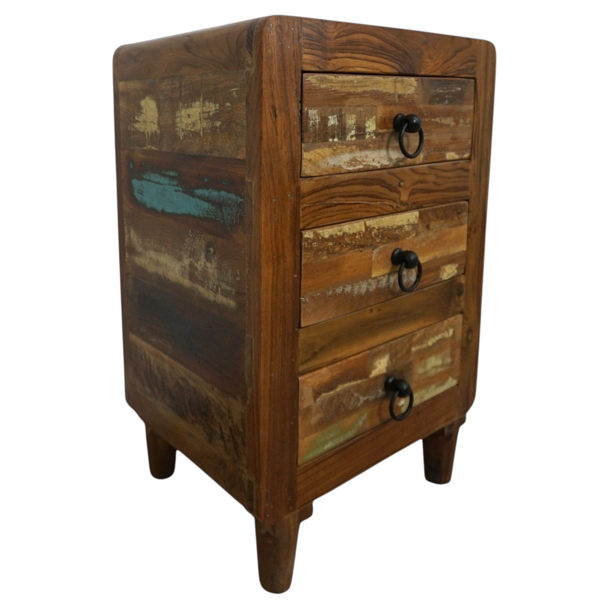 Handcrafted Reclaimed Wood Nightstands | Matched Pair | Rustic & Sustainable Bedside Tables