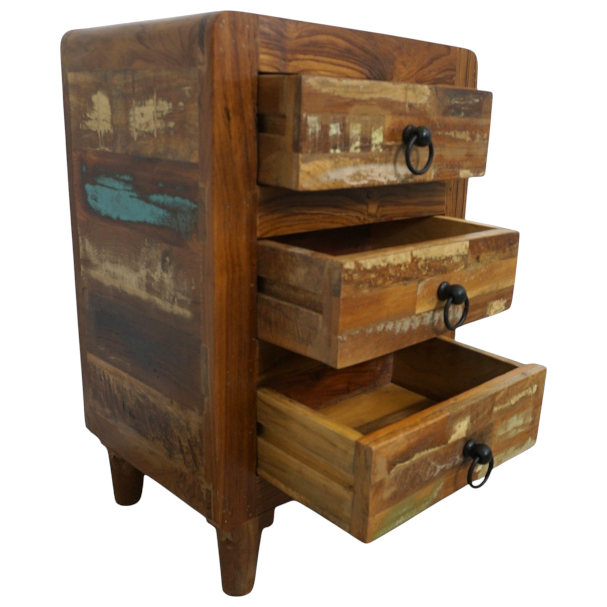 Handcrafted Reclaimed Wood Nightstands | Matched Pair | Rustic & Sustainable Bedside Tables