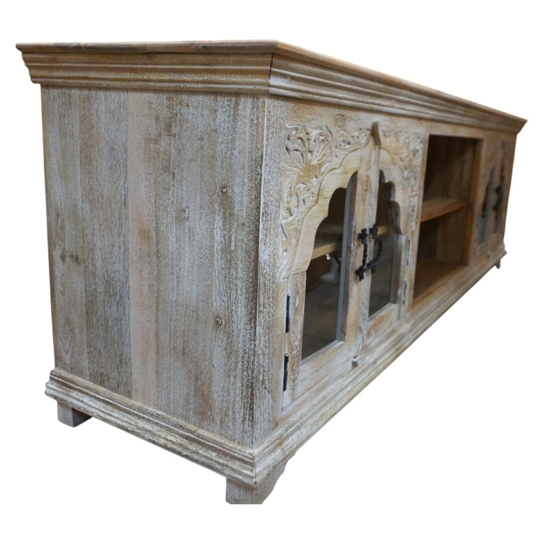 Large Hand-crafted Arched Credenza image 5