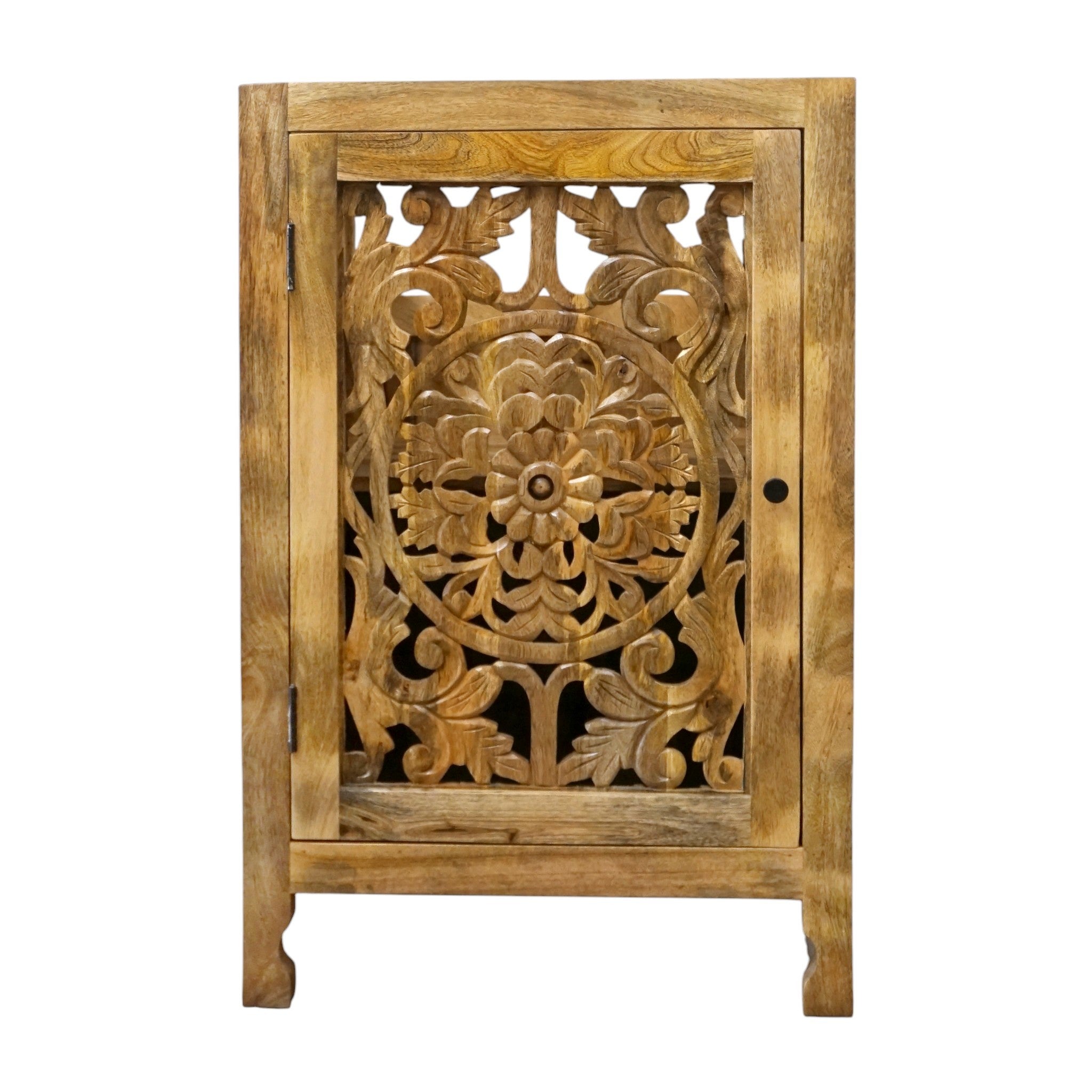 Hand-carved 24″ Vanity Stunning Natural Wood