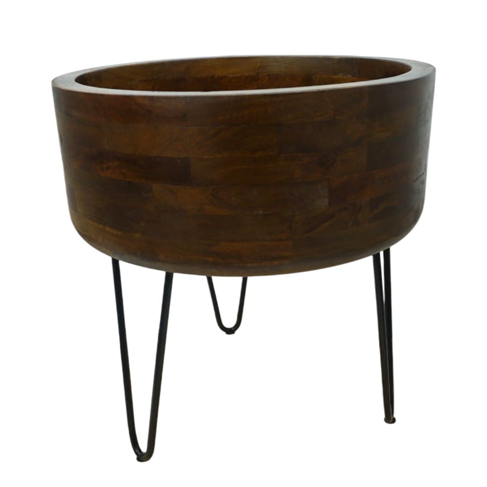 Extra-Large Solid Wood Planter with a Stand Hand-Crafted image 4