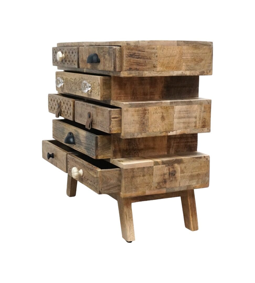 Unique Multi-Drawer Side Table image 3