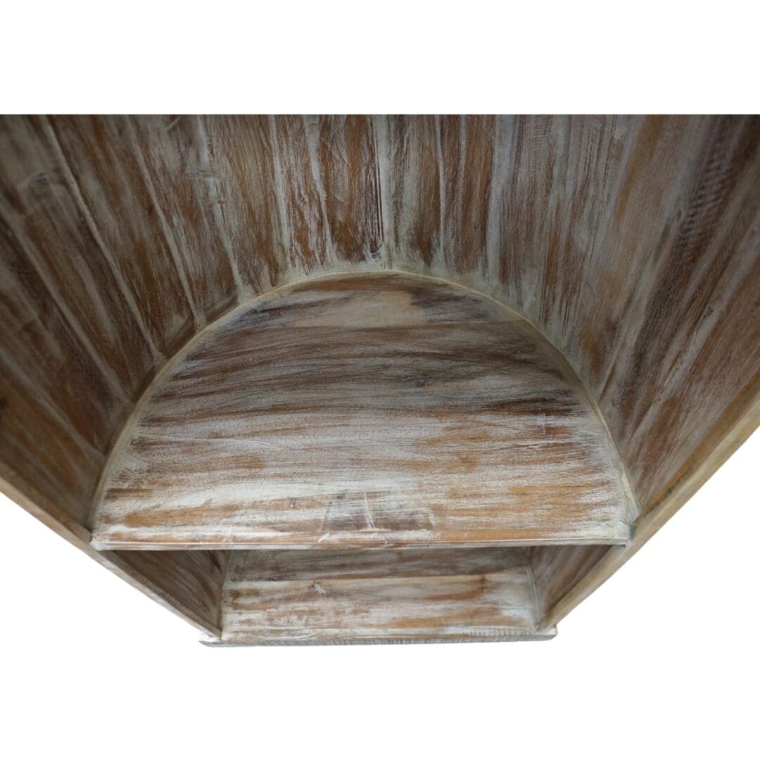 Whitewashed Boat Bookcase Hand-crafted image 6