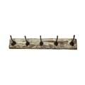 5-Hook Coat Rack Reclaimed Wood image 7