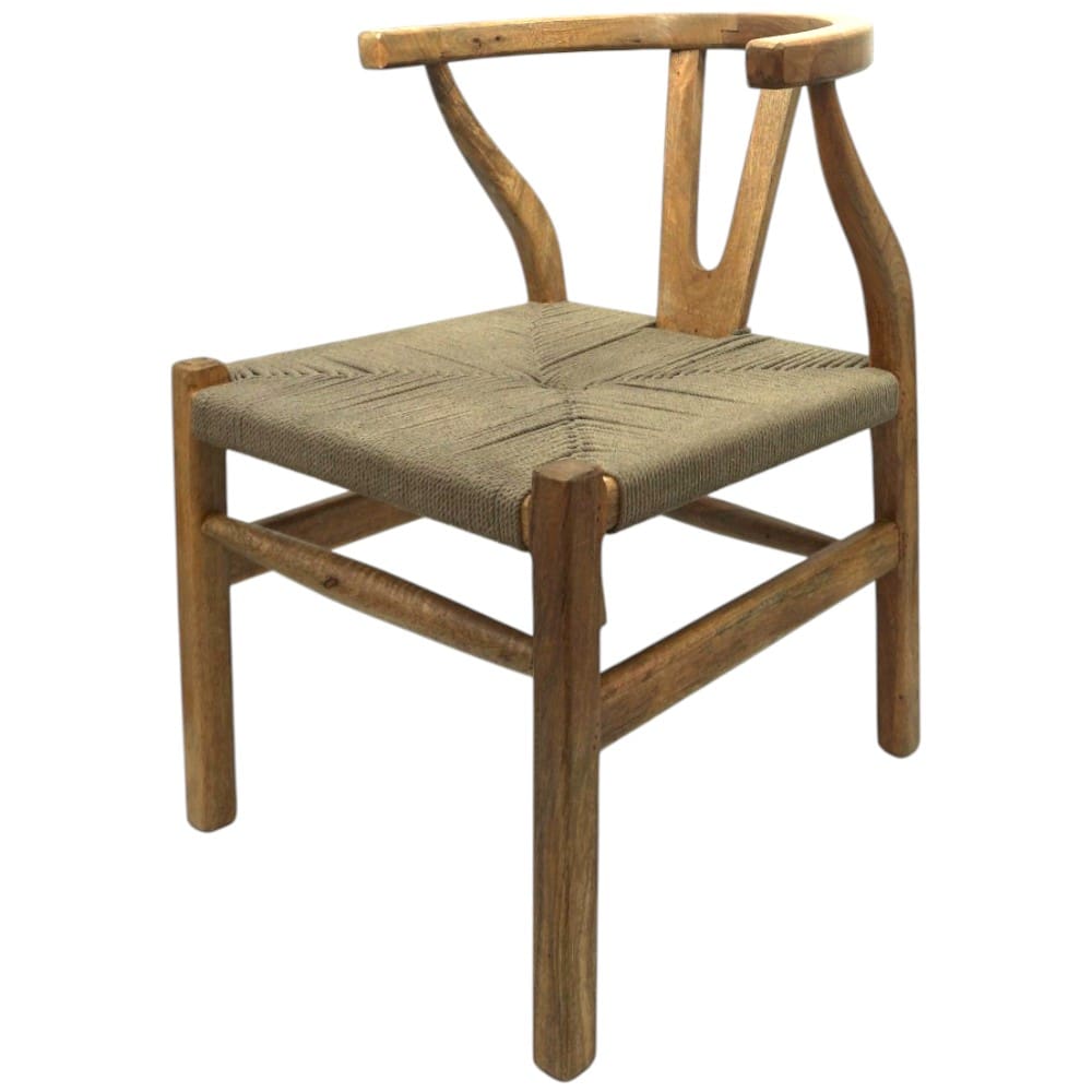 Wishbone Chair Hand-crafted Natural Solid Wood image 5