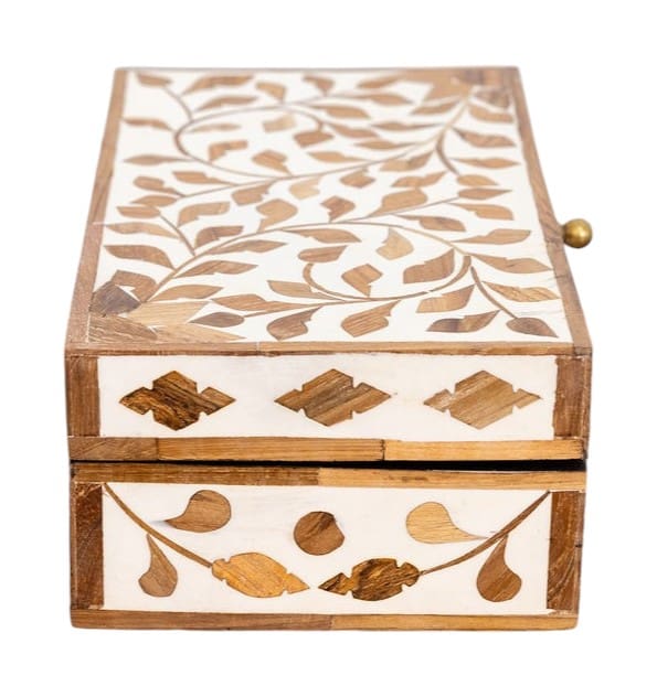 Rectangular Teak Inlay Box image 4