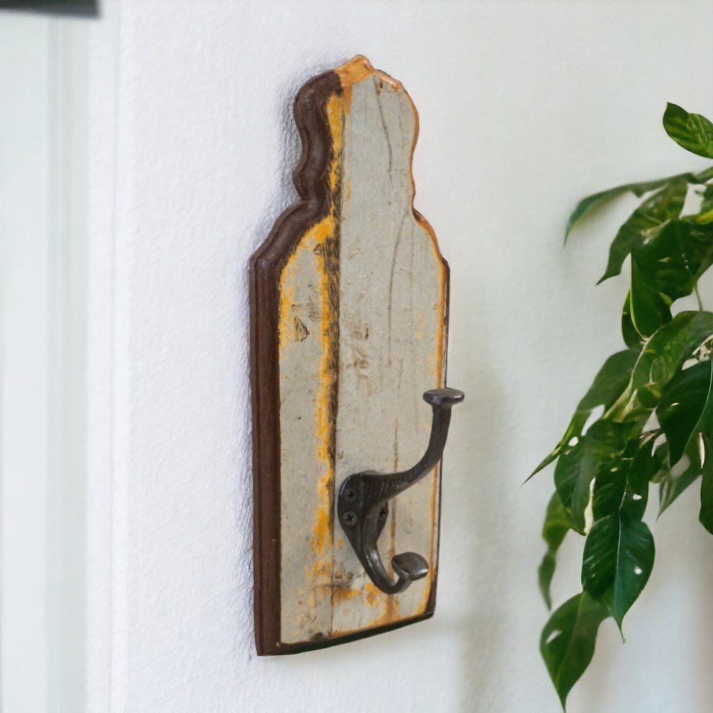 Single Hook Coat Rack Reclaimed Wood image 9
