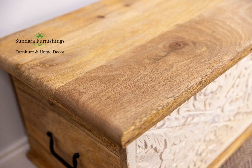 Artisan Wood Trunk Perfect for Smaller Spaces image 3