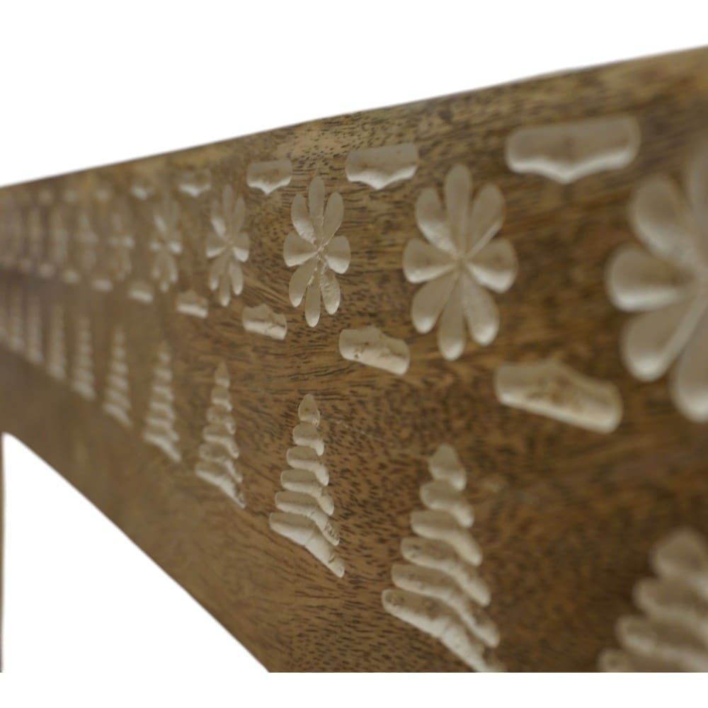 Hand-Carved Queen Bedframe image 7