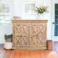 Solid Mango Wood Sideboard Versatile Storage image 0
