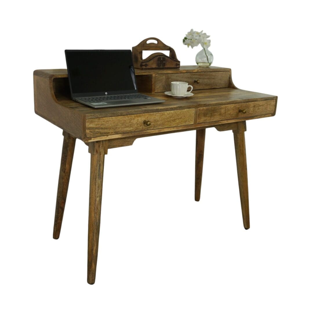 Rustic Hand-crafted Solid Wood Desk or Bedroom Vanity image 11