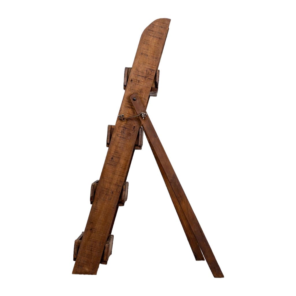 Farmhouse Vintage Wooden Brick Mold Ladder Display image 2