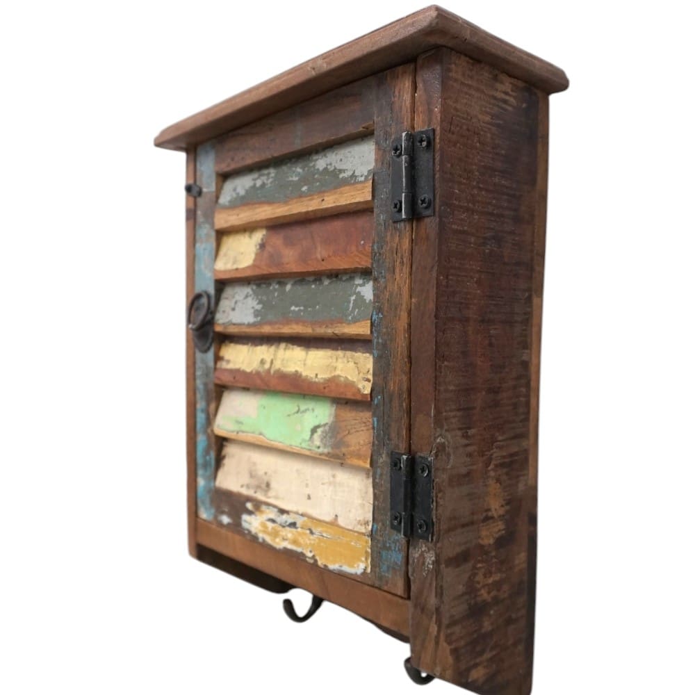 Farmhouse Style Key Cupboard Reclaimed Wood image 18