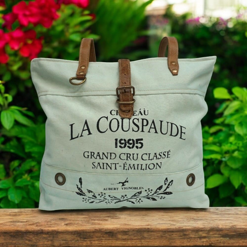 Cotton Canvas Light Blue Tote Bag image 0