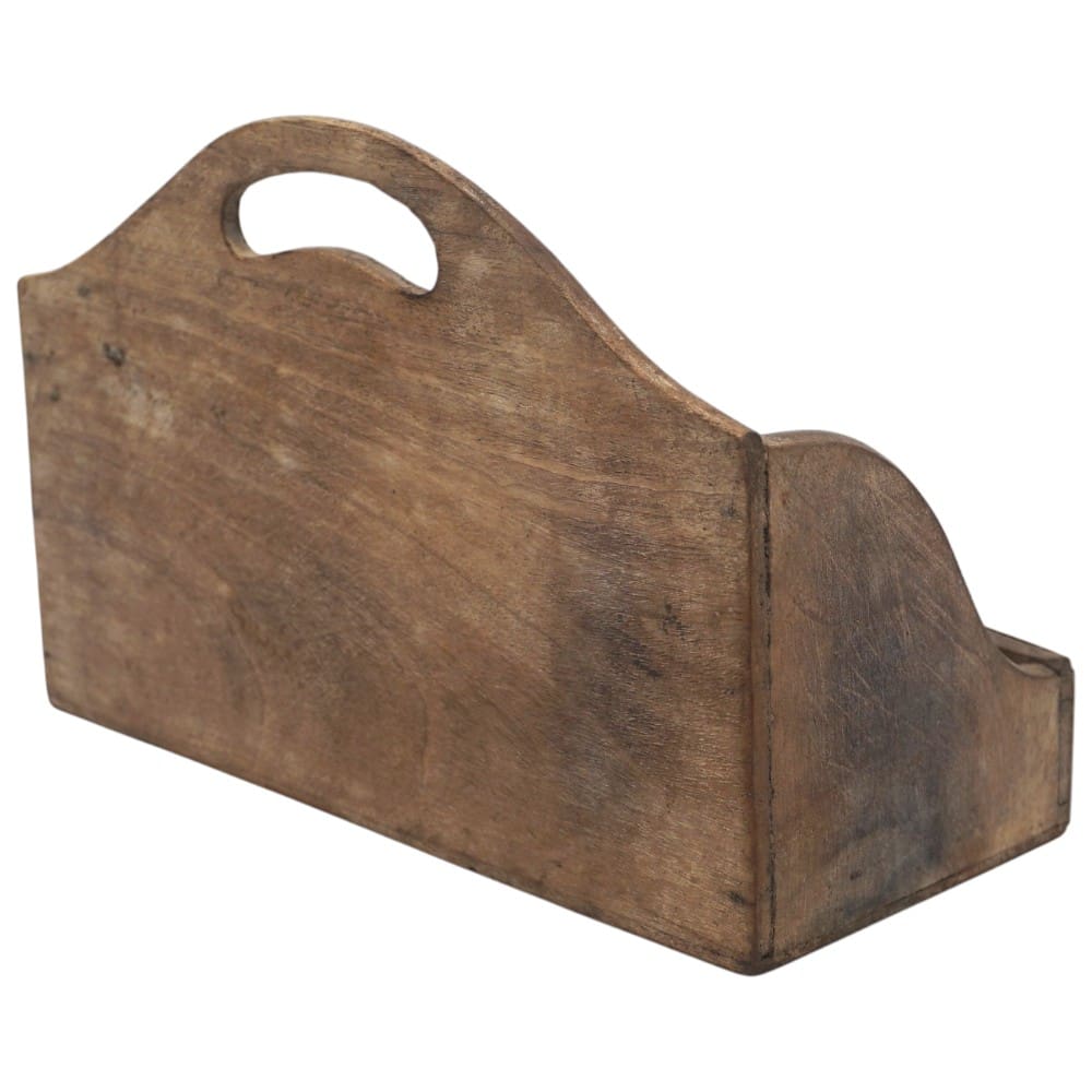 Vintage Wood Desk Tidy Letter Organizer image 5