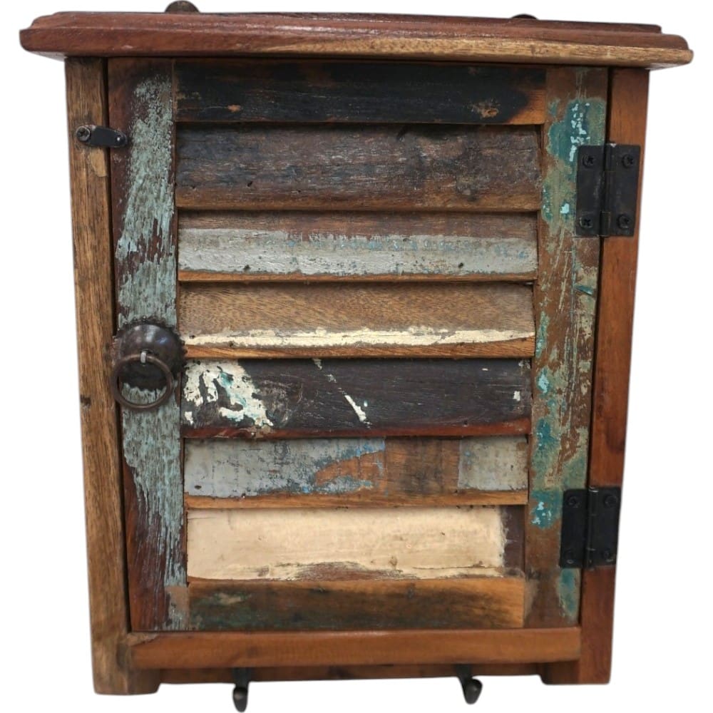 Farmhouse Style Key Cupboard Reclaimed Wood image 11