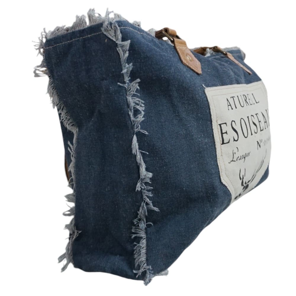 Cotton Canvas Soft Denim Tote Bag image 2
