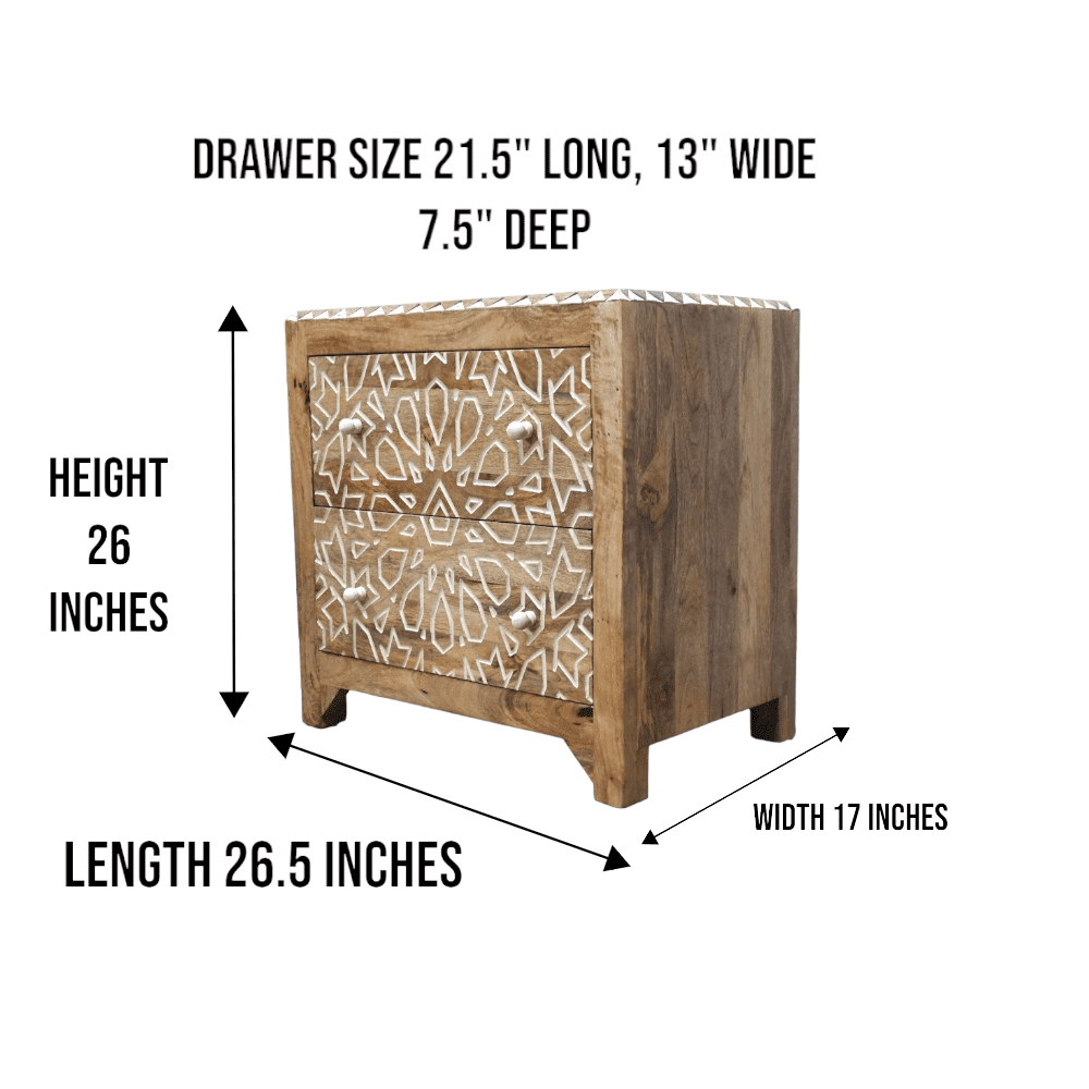 Geometric Nightstand Hand-crafted image 12