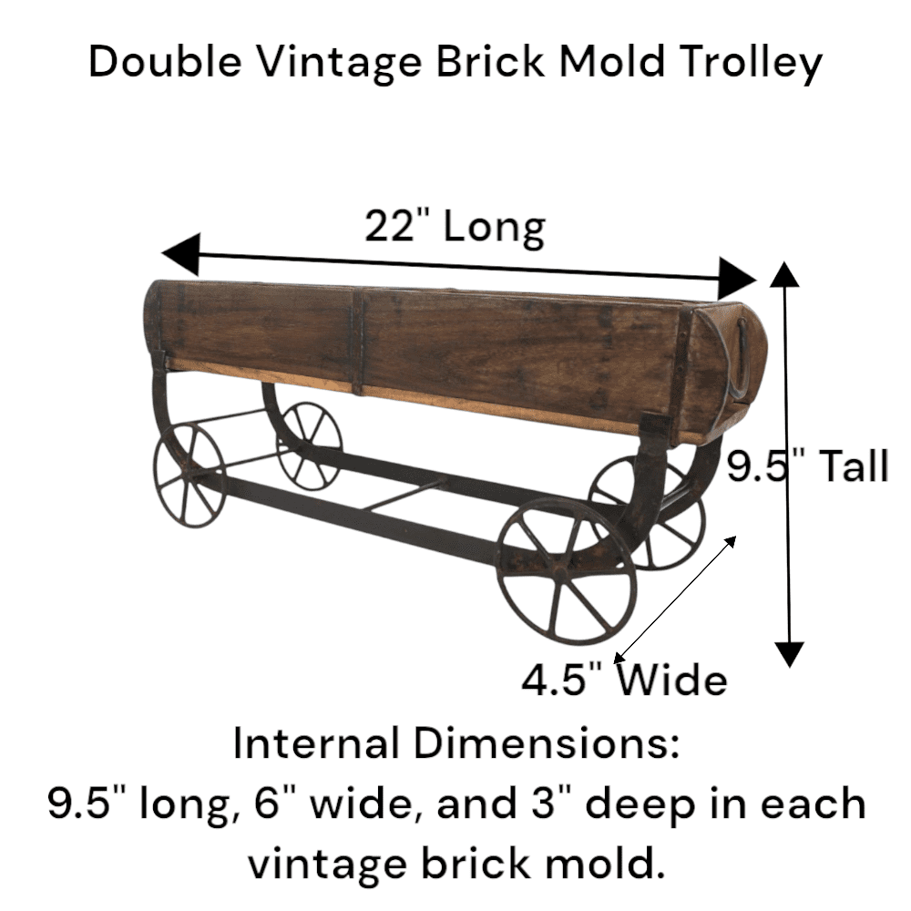 Vintage Brick Mold Double Trolley image 7