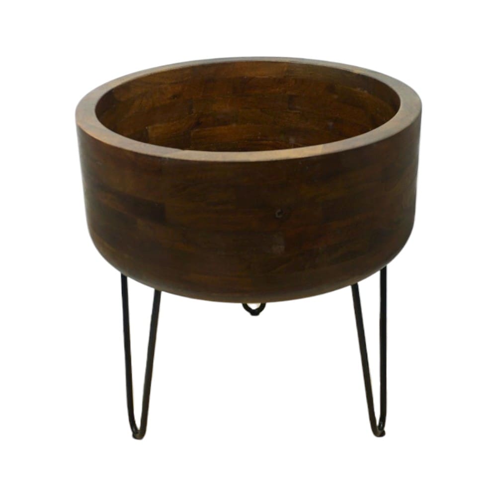 Extra-Large Solid Wood Planter with a Stand Hand-Crafted image 1