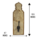Single Hook Coat Rack Reclaimed Wood image 1