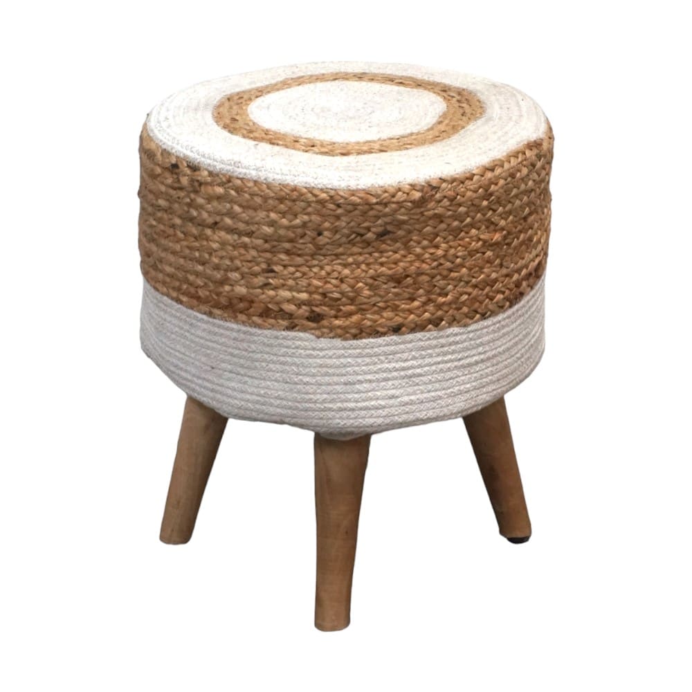 Hand-crafted Jute Stool Multiple Color Options image 27