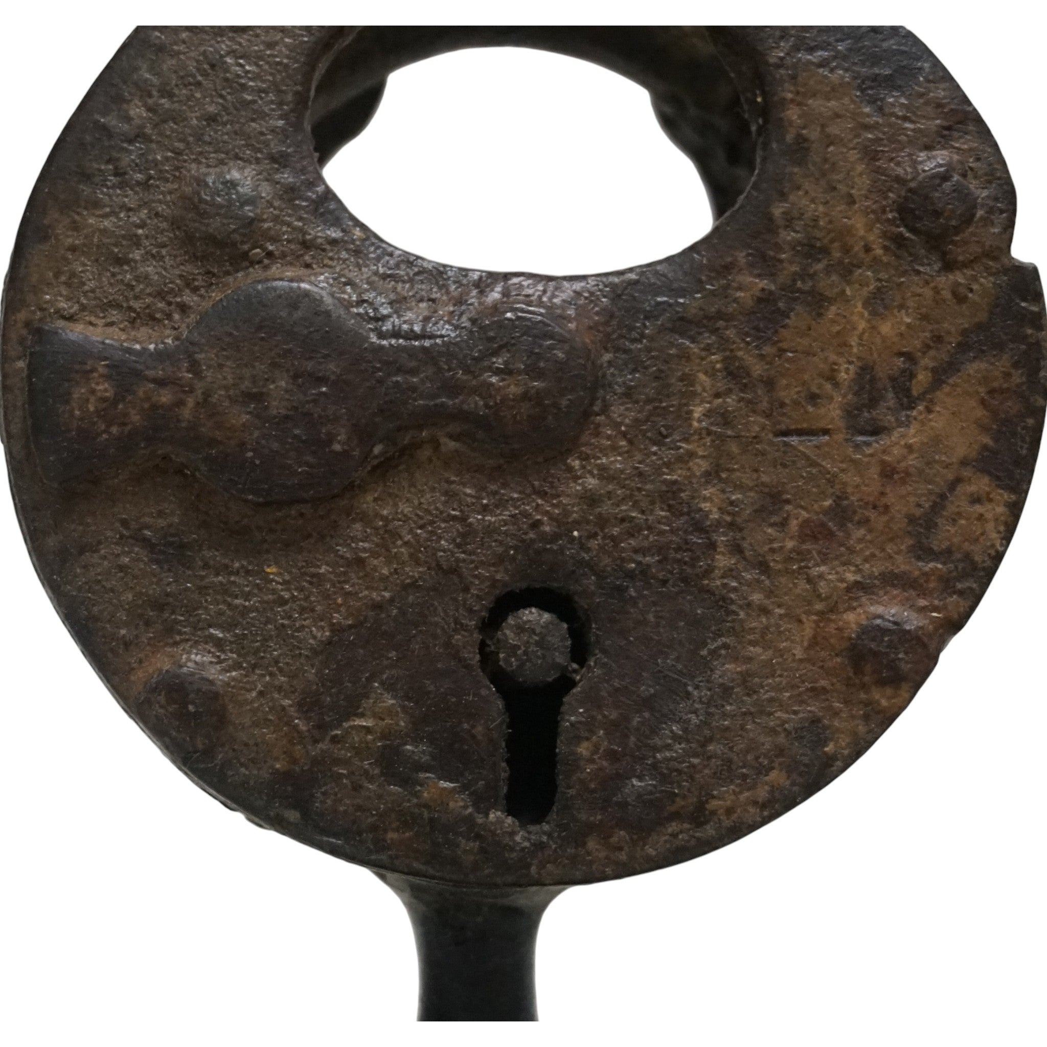 Reclaimed Vintage Lock Candlesticks | Rustic Metal Stand & Aged Patina