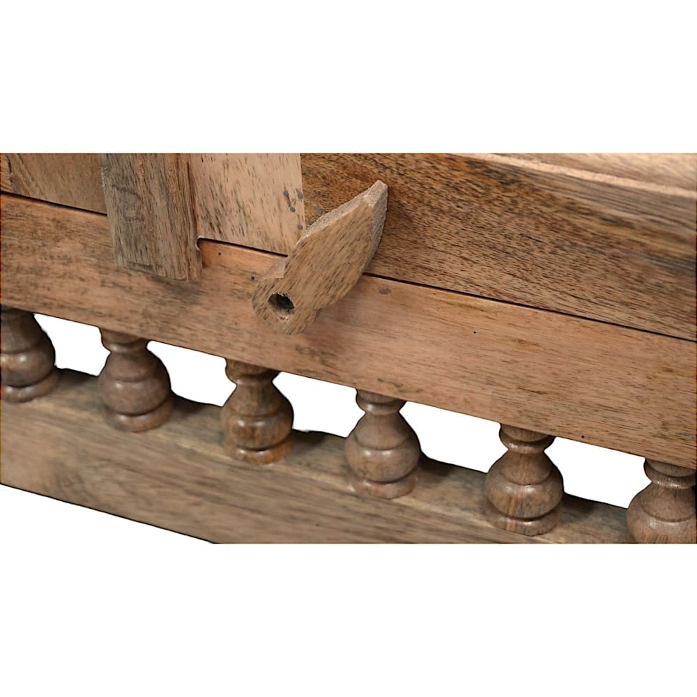 Hand-crafted Natural Mango Wood Sideboard image 8