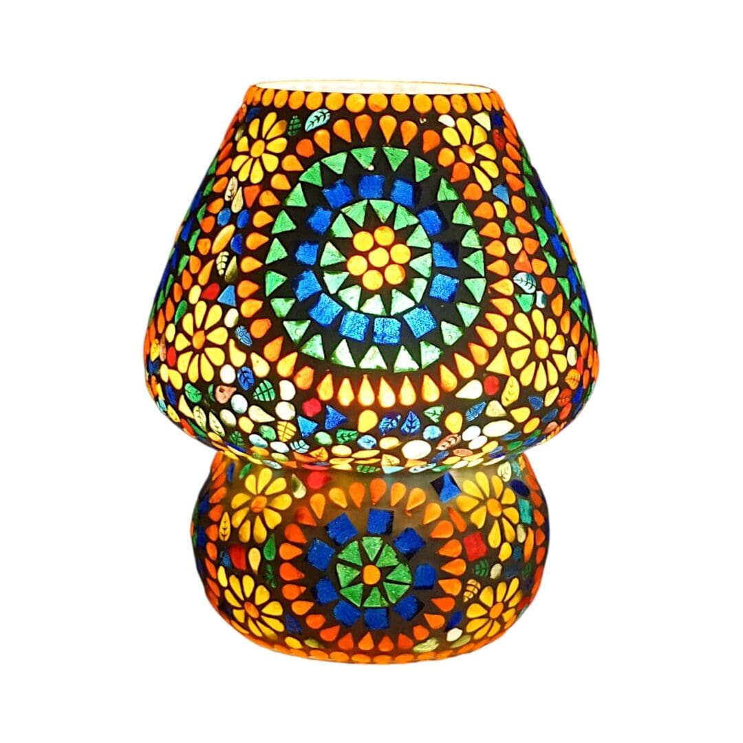 Puffed Glass Mushroom Lamp Multicolored 3 Styles image 9