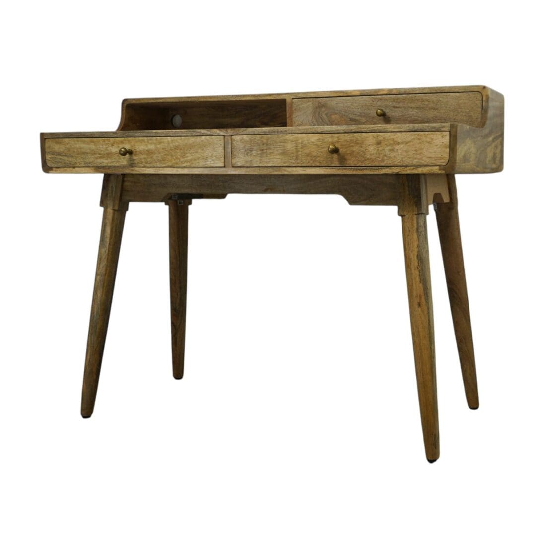 Rustic Hand-crafted Solid Wood Desk or Bedroom Vanity image 2