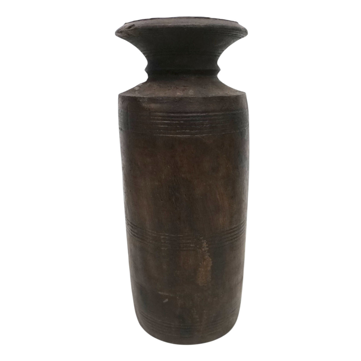 Vintage Acacia Wood Vase | Rustic Dried Flower & Boho Home Decor | Unique Pieces