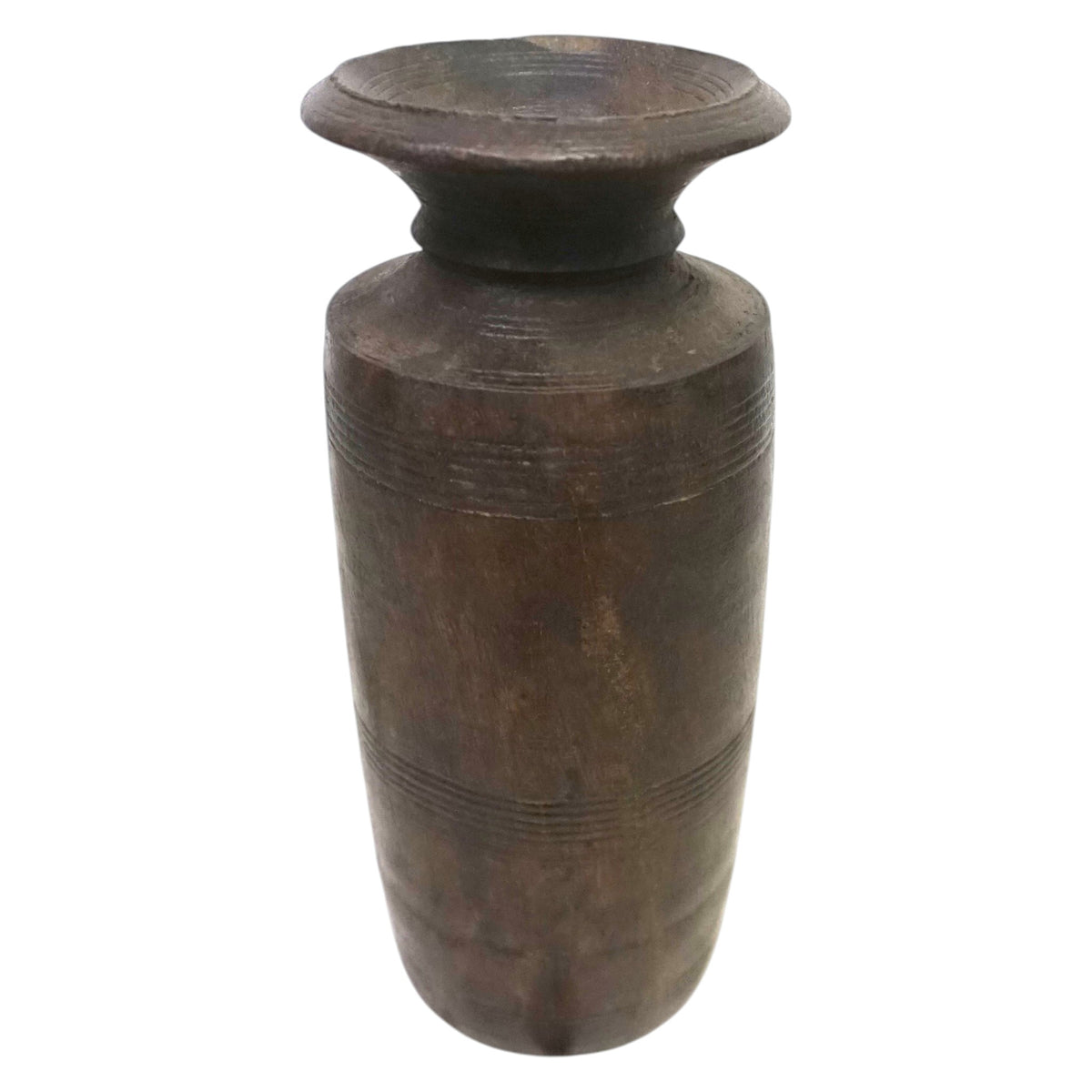 Vintage Acacia Wood Vase | Rustic Dried Flower & Boho Home Decor | Unique Pieces