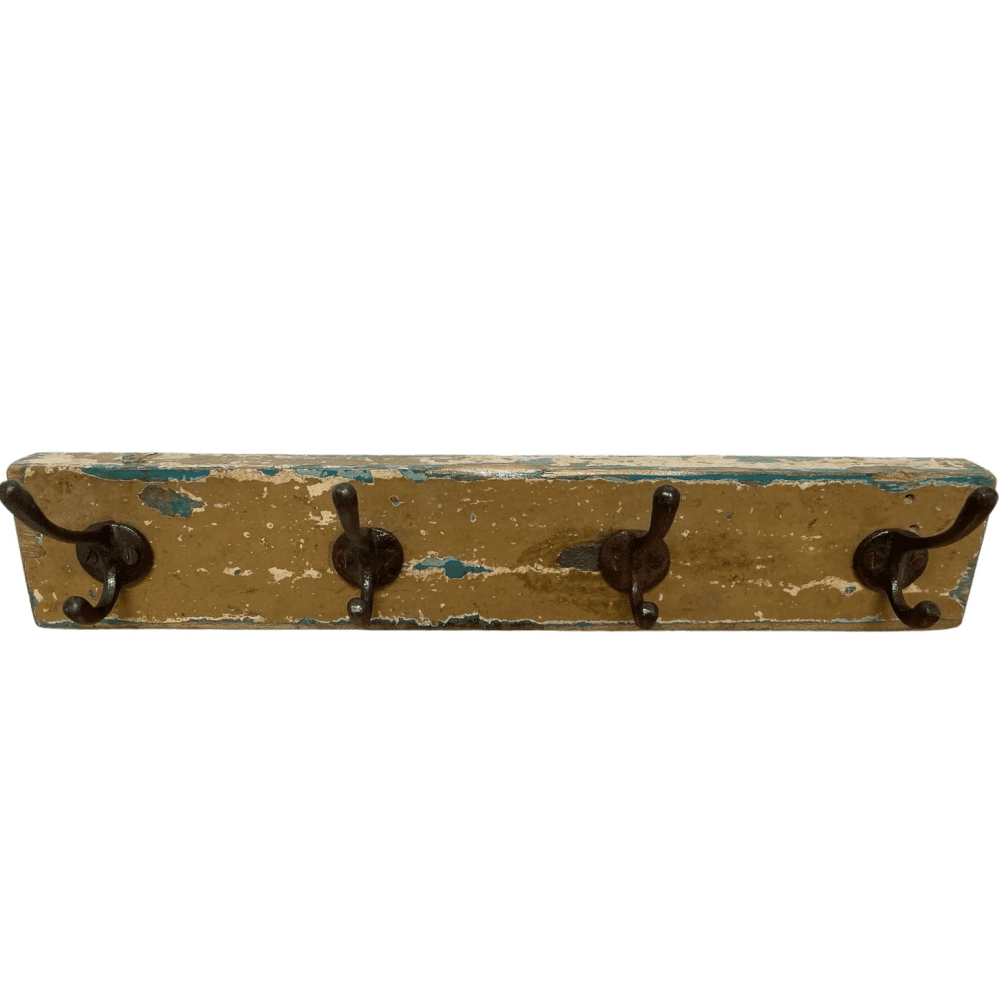 4-Hook Coat Rack Reclaimed Wood image 7