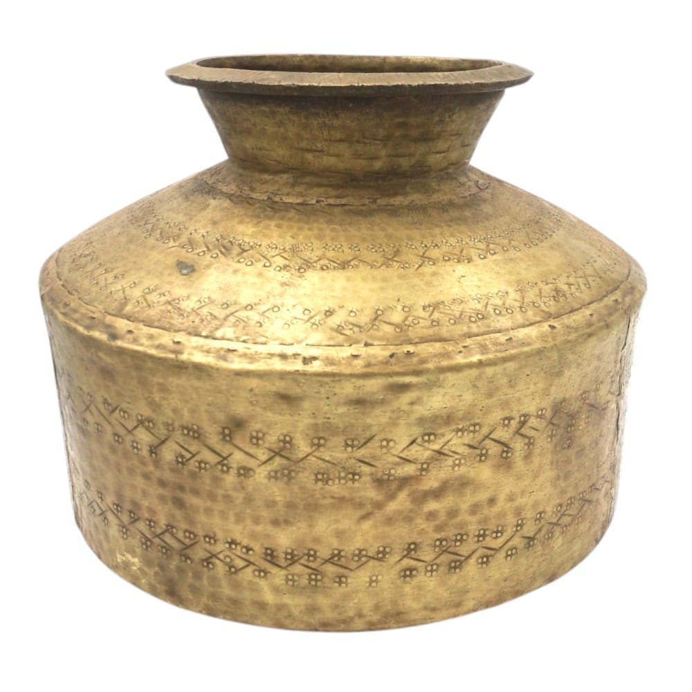 Vintage Brass Pot image 1