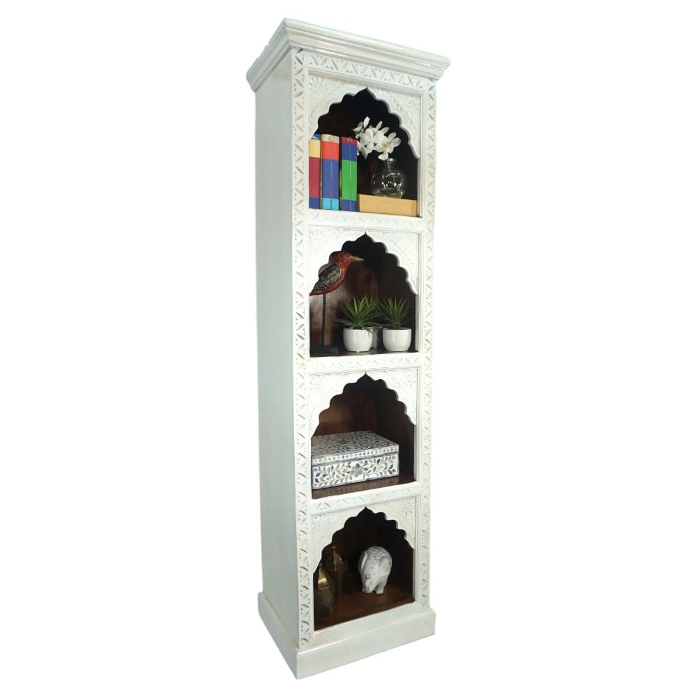 Solid Wood Bookcase Narrow Display Bookshelf image 2