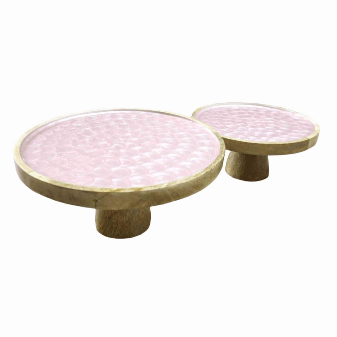 Set of 2 Unique Hand-crafted Cake Stands image 7