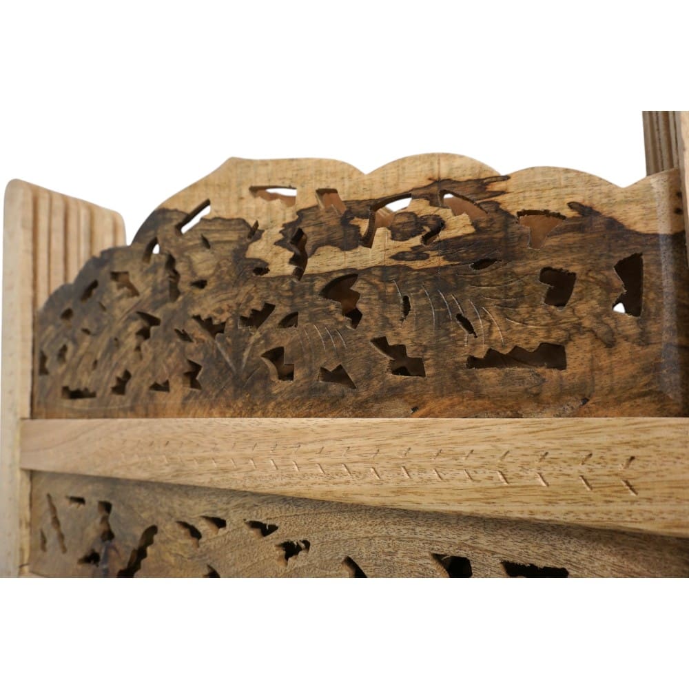 Hand-Crafted Wood Screen Room Divider image 2