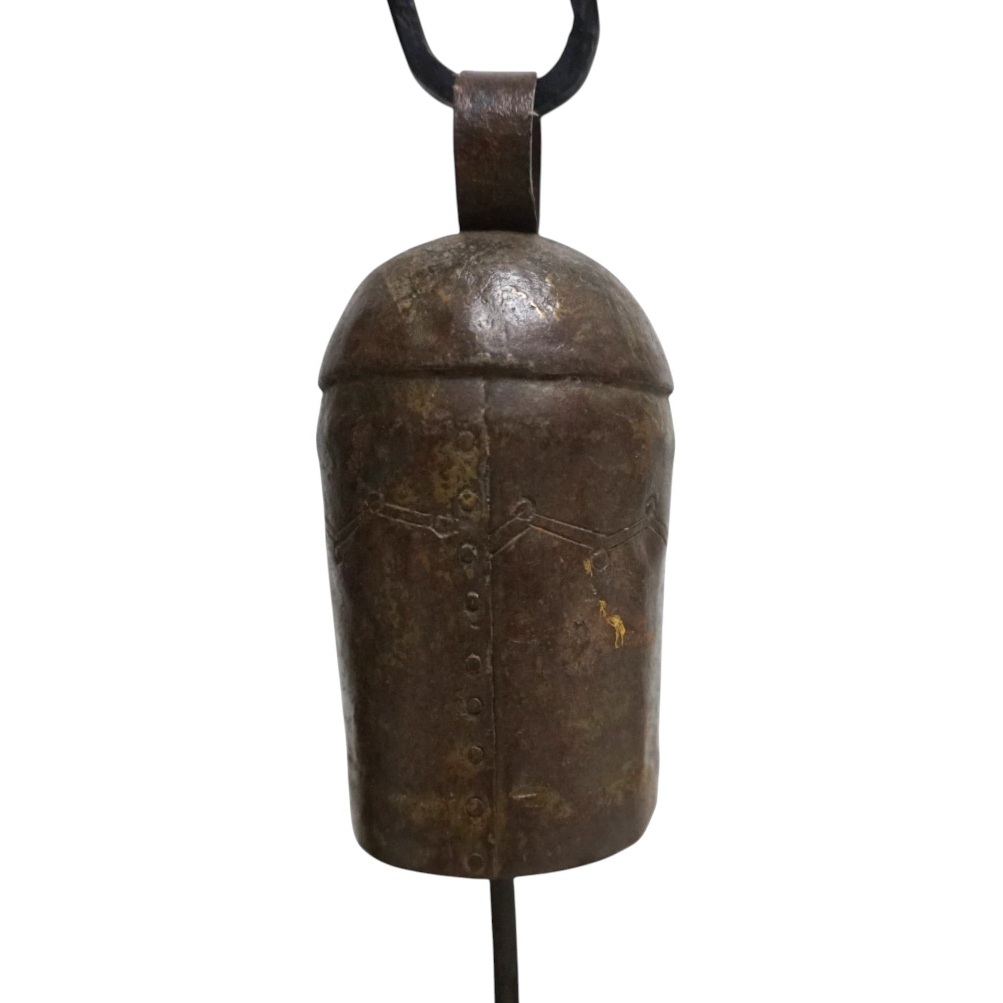 Handcrafted Set of 3 Vintage Bells on Iron Stands | Rustic & Artisan Home Decor