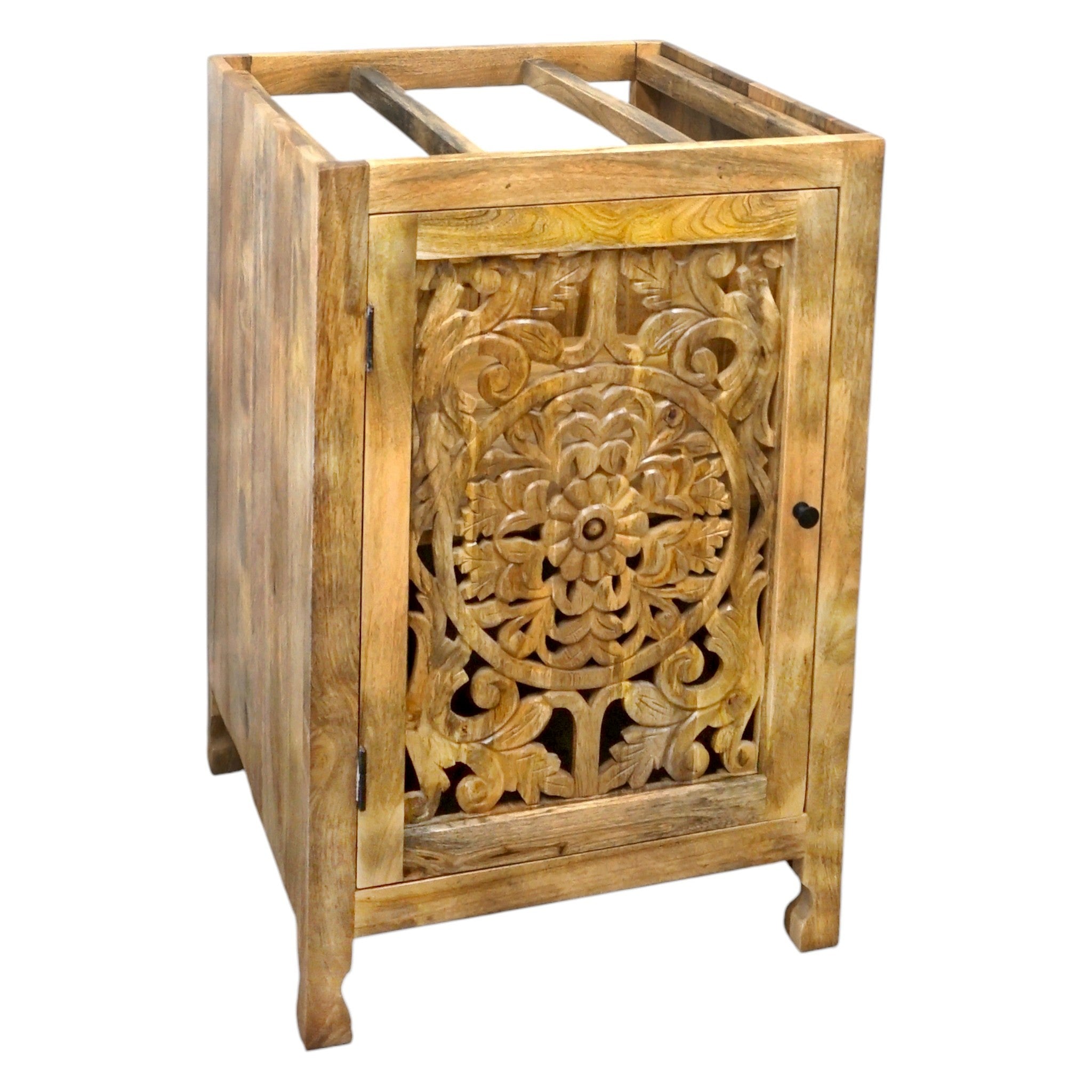 Hand-carved 24″ Vanity Stunning Natural Wood